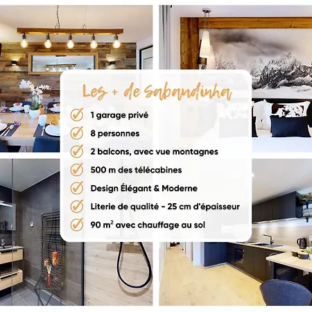 Elegant Et Moderne Avec Vue Montagne Au Coeur De Paradiski - Garage - 8pers - 90m2 - Sabaudinha لا بلاني