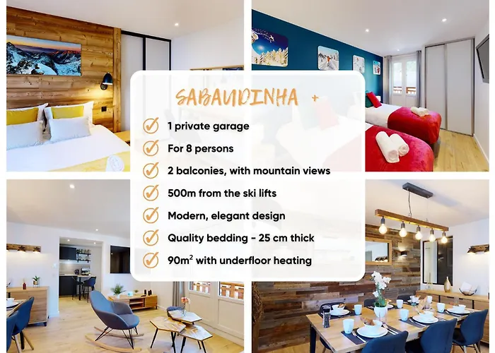 Appartement élégant Et Moderne Avec Vue Montagne Au Coeur De Paradiski - Garage - 8pers - 90m2 - Sabaudinha *