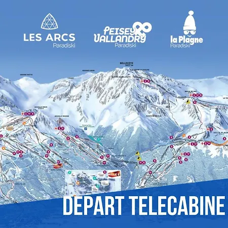 élégant Et Moderne Avec Vue Montagne Au Coeur De Paradiski - Garage - 8pers - 90m2 - Sabaudinha